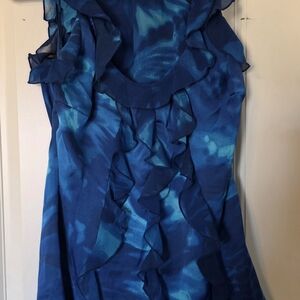 White House Black Market Vibrant Blue Shirt